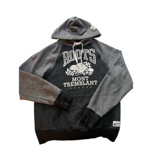 Roots Canada Hoodie Men’s Heathered Gray  Size XS Heavyweight Cold Weather Gear